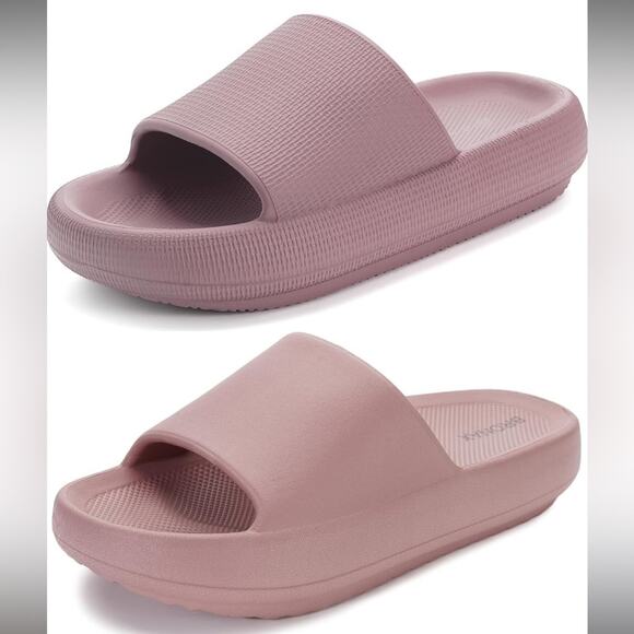 BRONAX Pillow Slippers+Arch Support Pillow Slippers Blush Size 39-40 NWOT - Picture 1 of 2